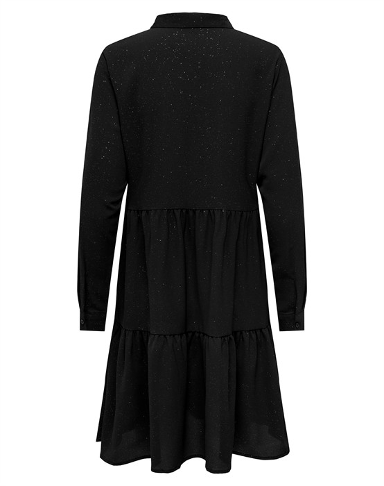 JDYPiper Foil Skjorte Kjole - Black/Foil